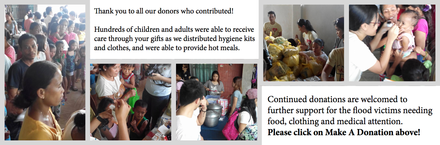 Cagayan De Oro city flash flood relief care
